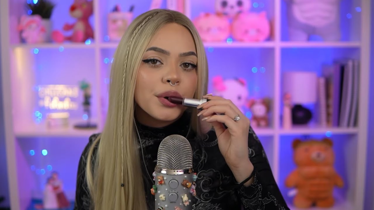 Lipstick Nibbling And Application ASMR