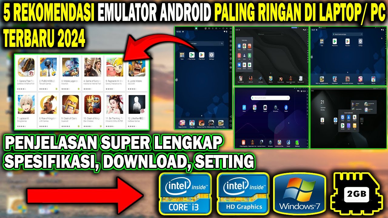 Ini Dia 5 Emulator Android Paling Ringan Di Laptop Terbaru 2024 | Download Emulator Android