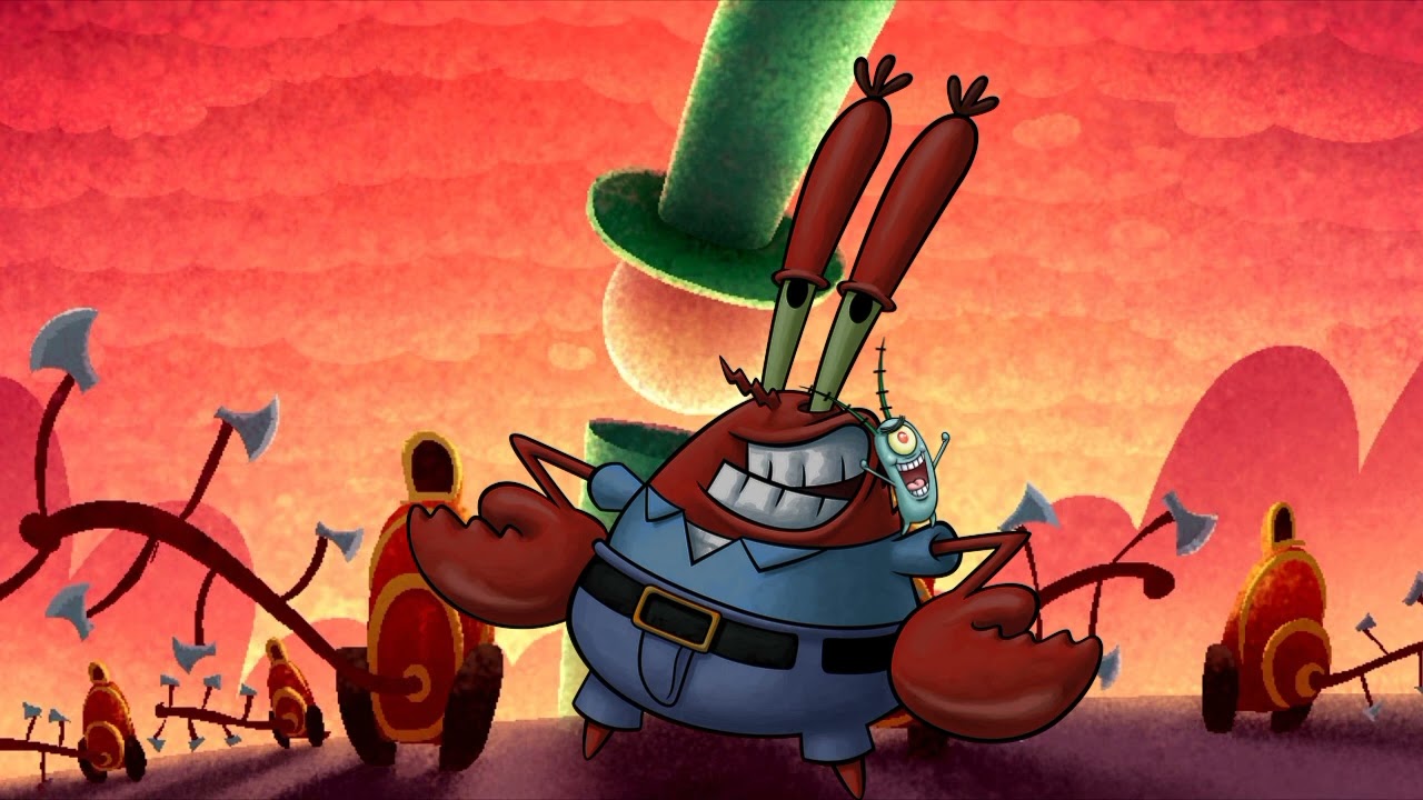 Mr Krabs and Plankton sing Biggering.