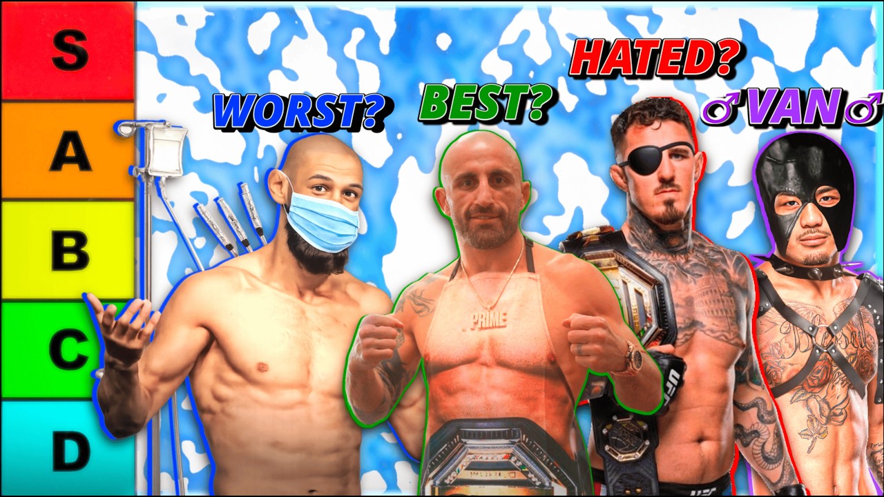 ALL of the UFC Champions Ranked from WORST to BEST (Tier list)