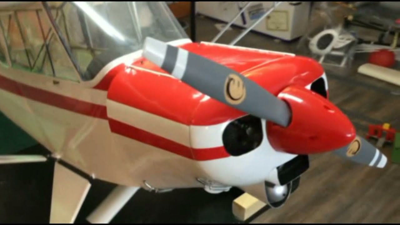 Piper PA-18 Super Cub, TS-ACQ,  2.8m, 6700gr, OS 120 AX