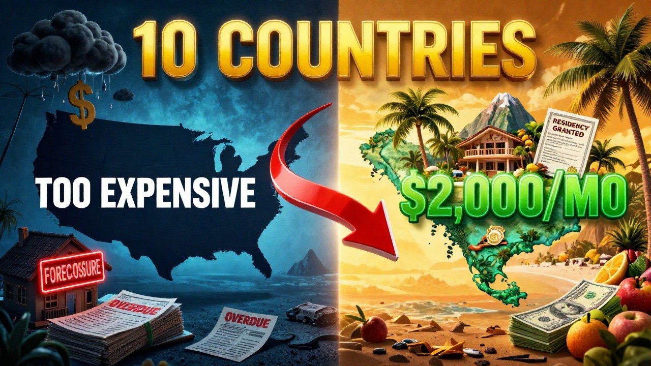 10 BEST Countries to Retire on $2,000/Month in 2026