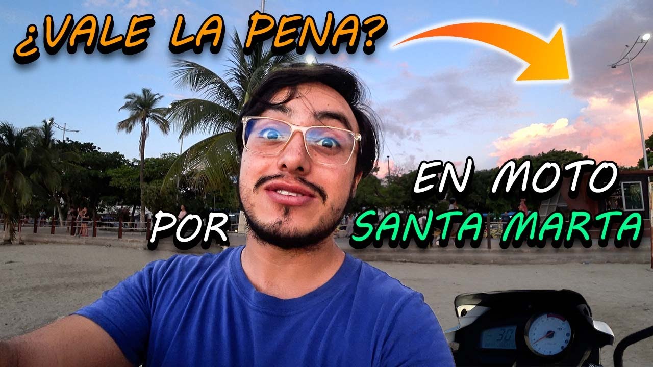 🏍️ VIAJE EN MOTO por Calles de Santa Marta, Colombia 🌴 4K 🇨🇴
