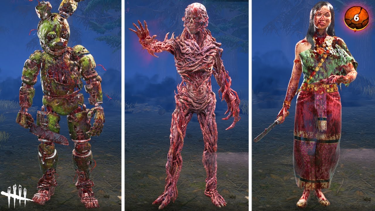 DBD All Killer Prestige 6 Bloody Outfits (2026) [4K]