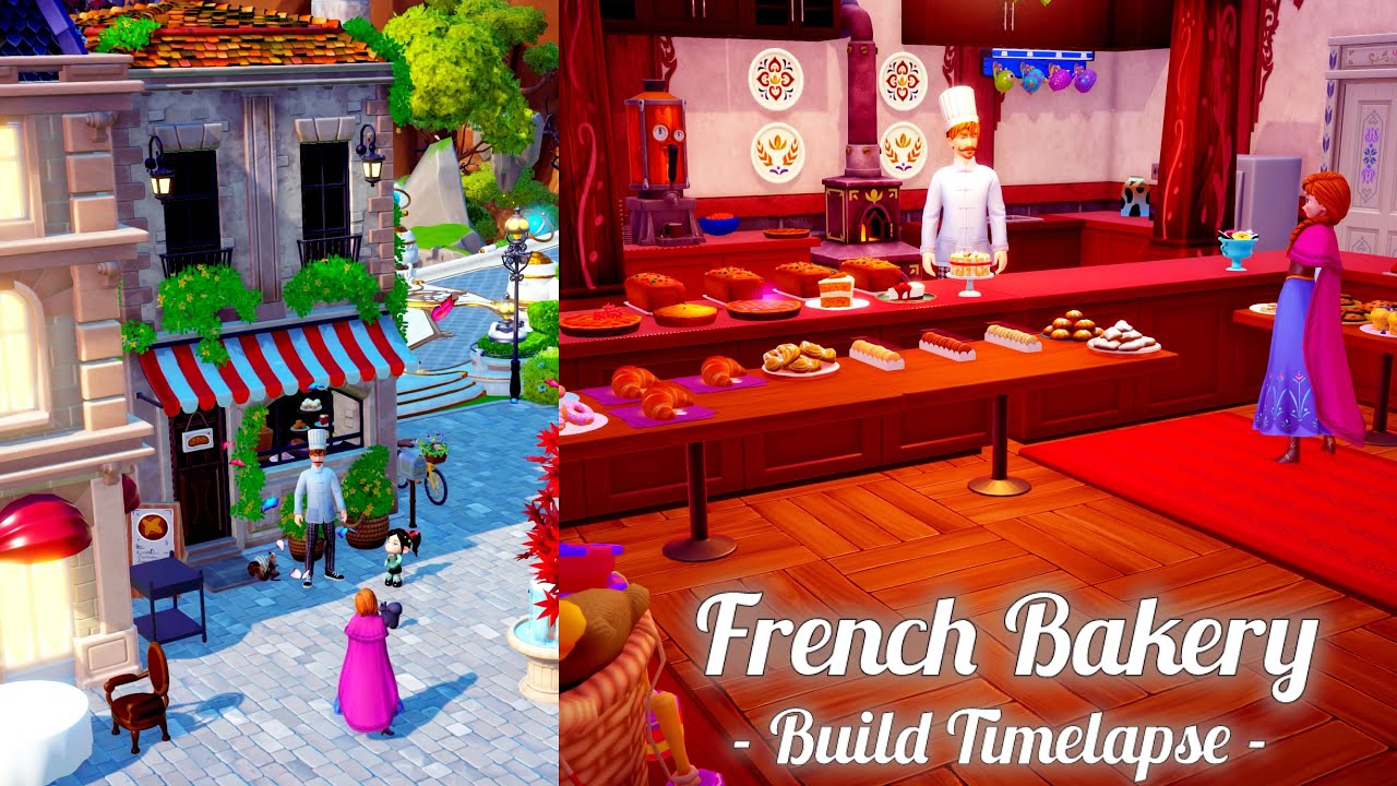 Decorating the French Bakery in Disney Dreamlight Valley