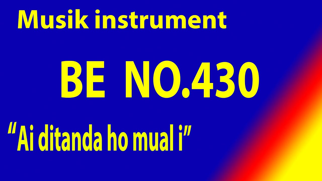 BUKU ENDE NO 430 AI DITANDA HO MUAL I (Ayat 1-2)