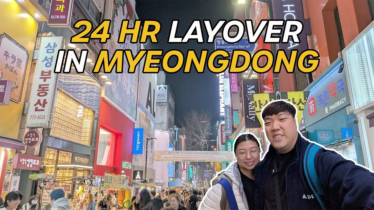 24 Hour Layover in Seoul! Ibis Hotel Review | Korean BBQ & Chicken | Incheon Airport to Myeongdong