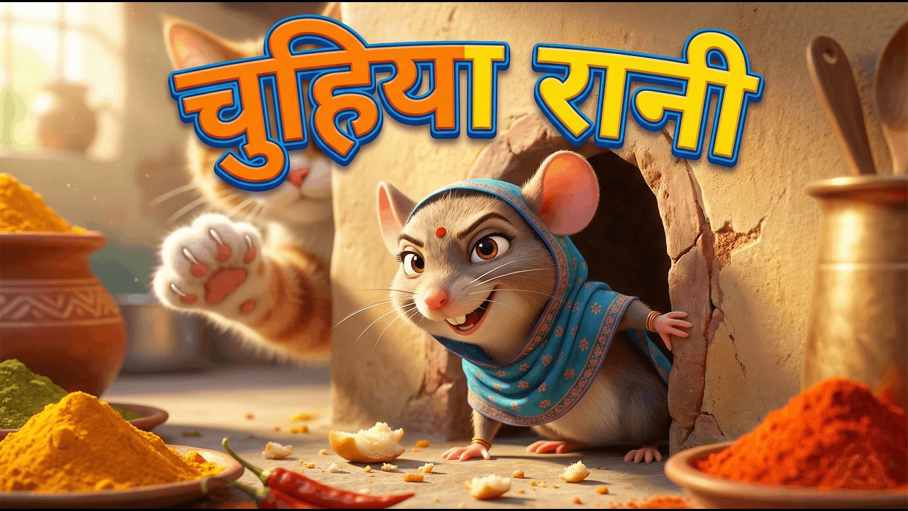 Chuhiya Rani | Hindi Kids Songs | चुहिया रानी | Hindi Nursery Rhymes