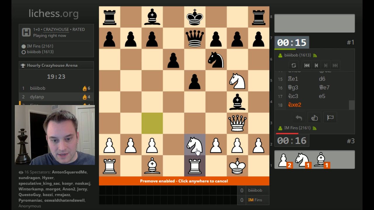 CRAZYHOUSE Chess #3: Bullet Arena!