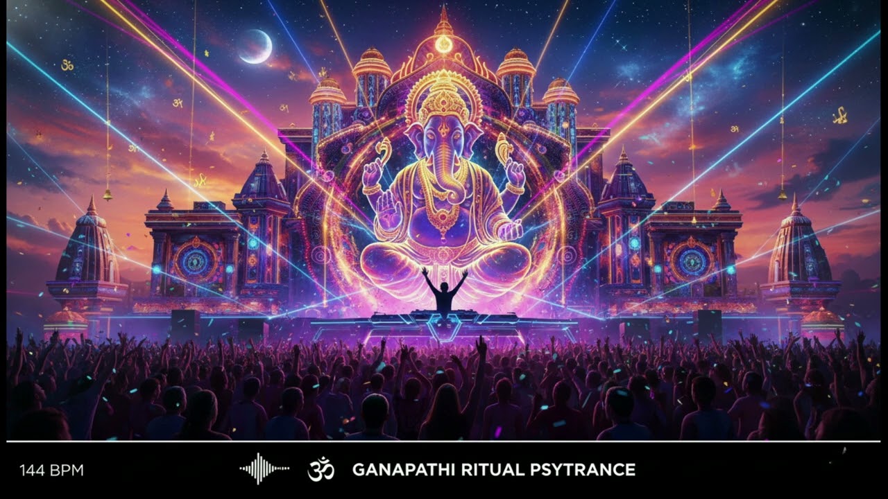 Spiritual Psytrance 🐘 | Ganapathi Inspired | Classical Indian Scales & Percussion
