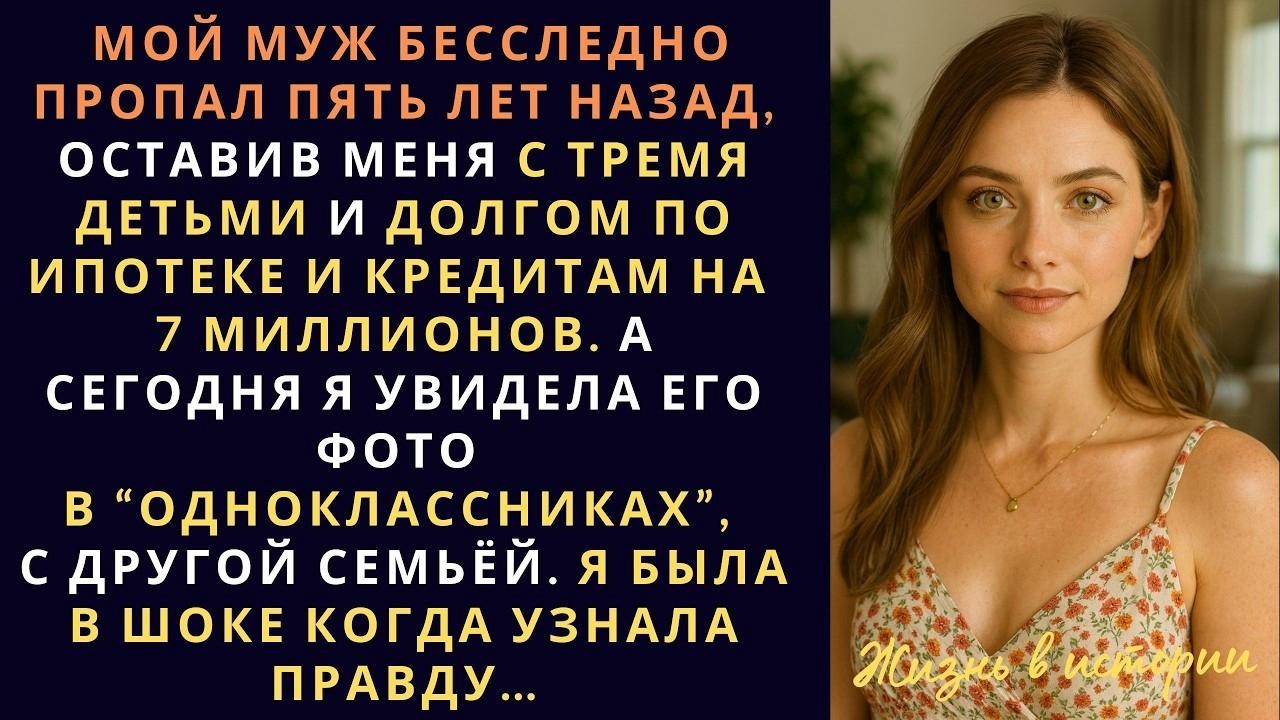 Мой муж бесследно пропал 5 лет назад, оставив меня с тремя детьми и долгом по ипотеке и кредита