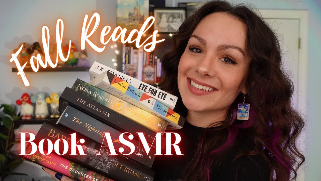 ASMR Books | Fall Reads 2022 📚 (Tapping, Tracing, Page Flipping, Whispered Ramble)