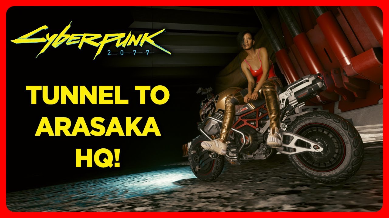 Taking the TUNNEL to ARASAKA HQ! Cyberpunk 2077 Night City Glitches [NO MODS]