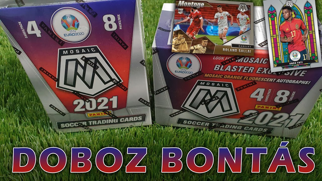 Panini Euro 2020 Mosaic 2021 Blaster Doboz | Bontás