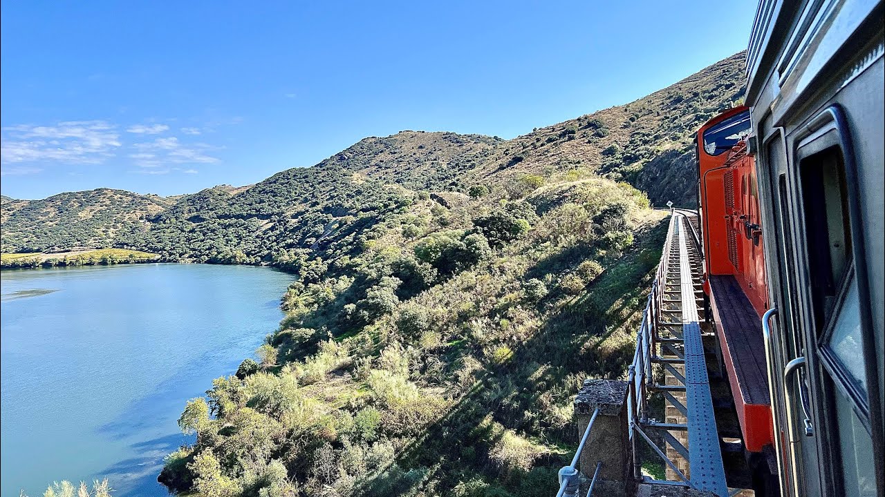 CP Historic Locomotive hauled trains on the scenic Douro Valley Line, Portugal