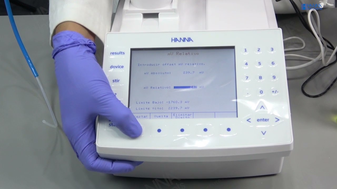 Calibración de un electrodo de ORP con el titulador potenciométrico HI932