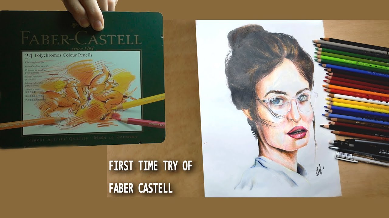 First time work with Faber-Castell Polychromos Color Pencil Set - Pack of 24