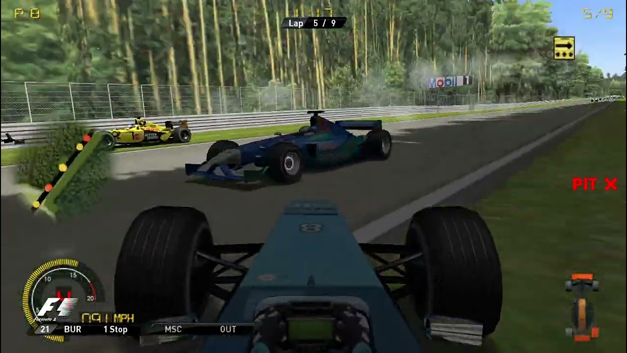 Hockenheim Onboard Formula 1 2001- Grand Prix 4