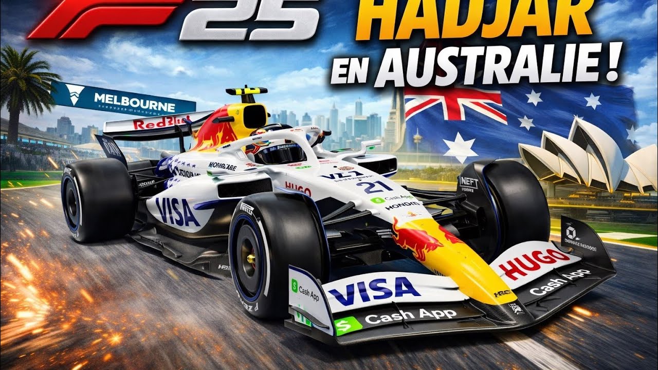 Course avec Isack Hadjar à Australie sur F1 25