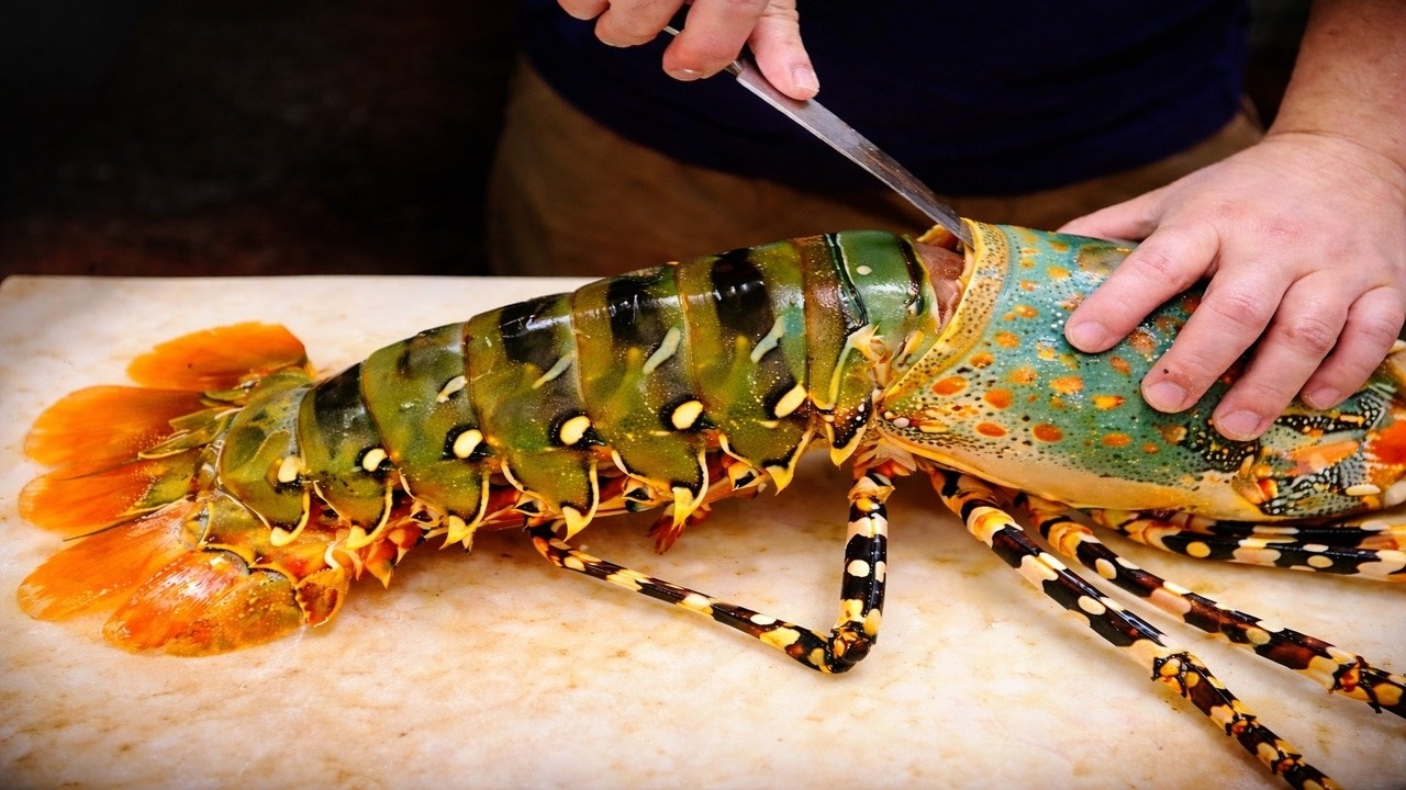 $600 GIANT Rainbow Lobster Sashimi in Japan 🇯🇵🦞 #JapaneseStreetFood #LobsterSashimi #RainbowLobster