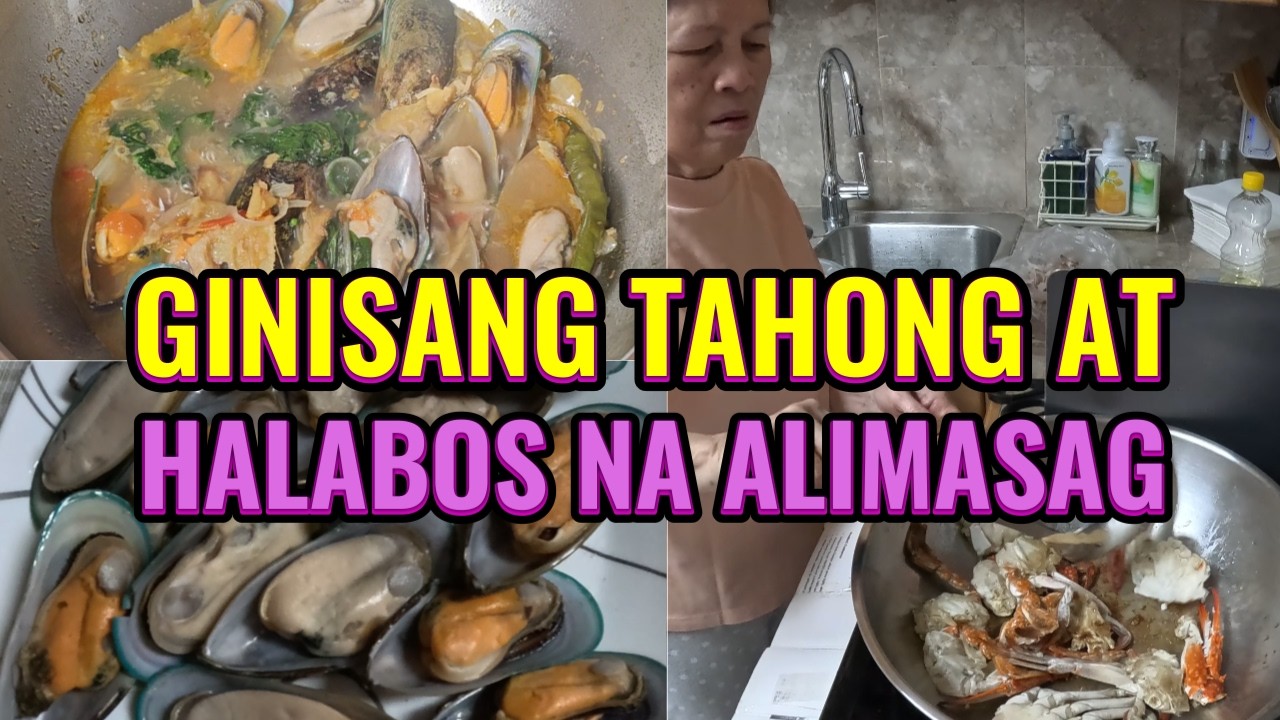 Vlog#458 Green Mussles (Tahong) with Blue Crab