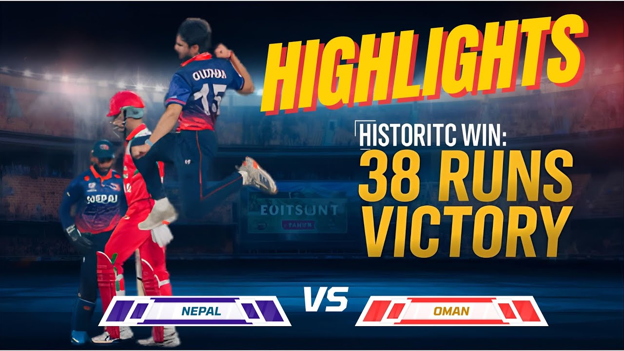Nepal DESTROYS Oman by 38 Runs!🔥 Full Highlights | T20 Qualifier 2025