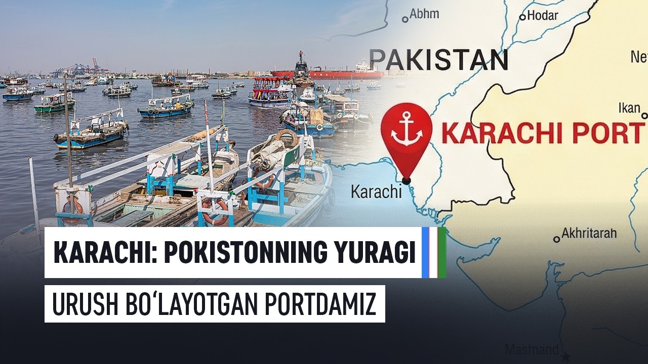 KARACHI: POKISTONNING YURAGI URUSH BO'LAYOTGAN MAMLAKAT PORTIDAMIZ