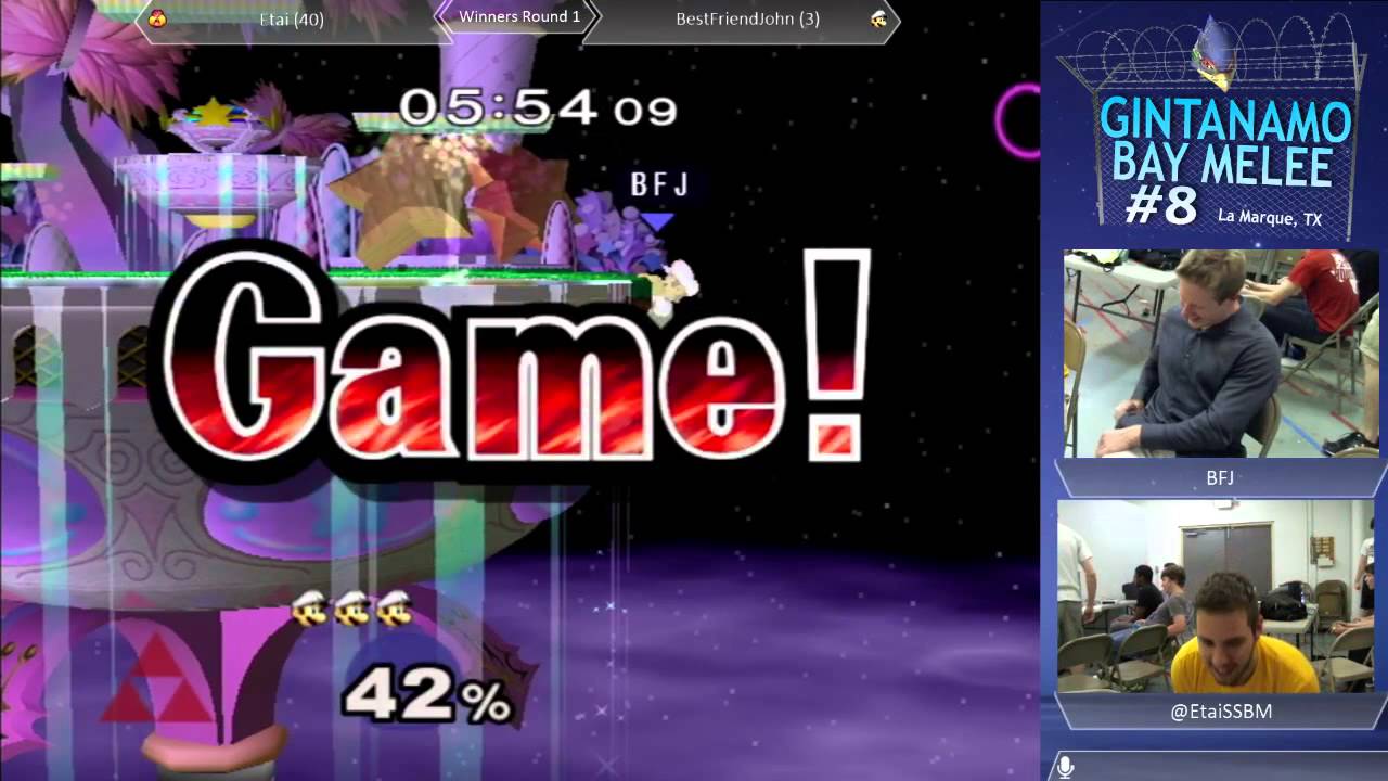 GBM8 WR1: Etai (Sheik) vs BestFriendJohn (Luigi/Fox)
