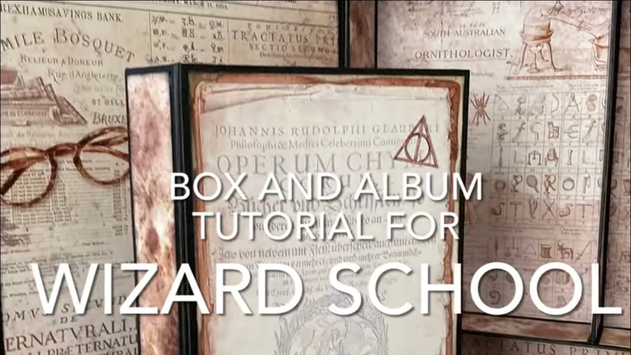 Wizard School Box and Mini Book Tutorial