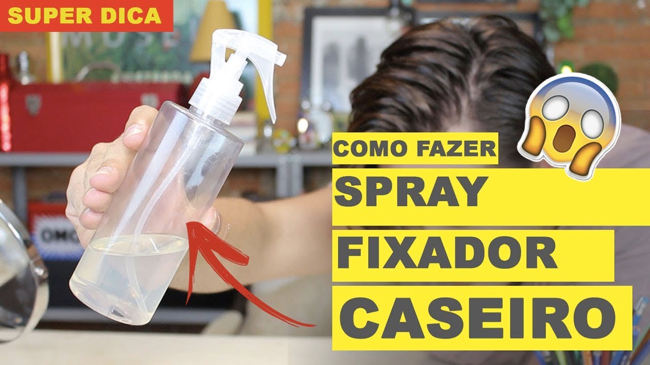 COMO FAZER SPRAY FIXADOR DE CABELO EM CASA! FUNCIONA MESMO!