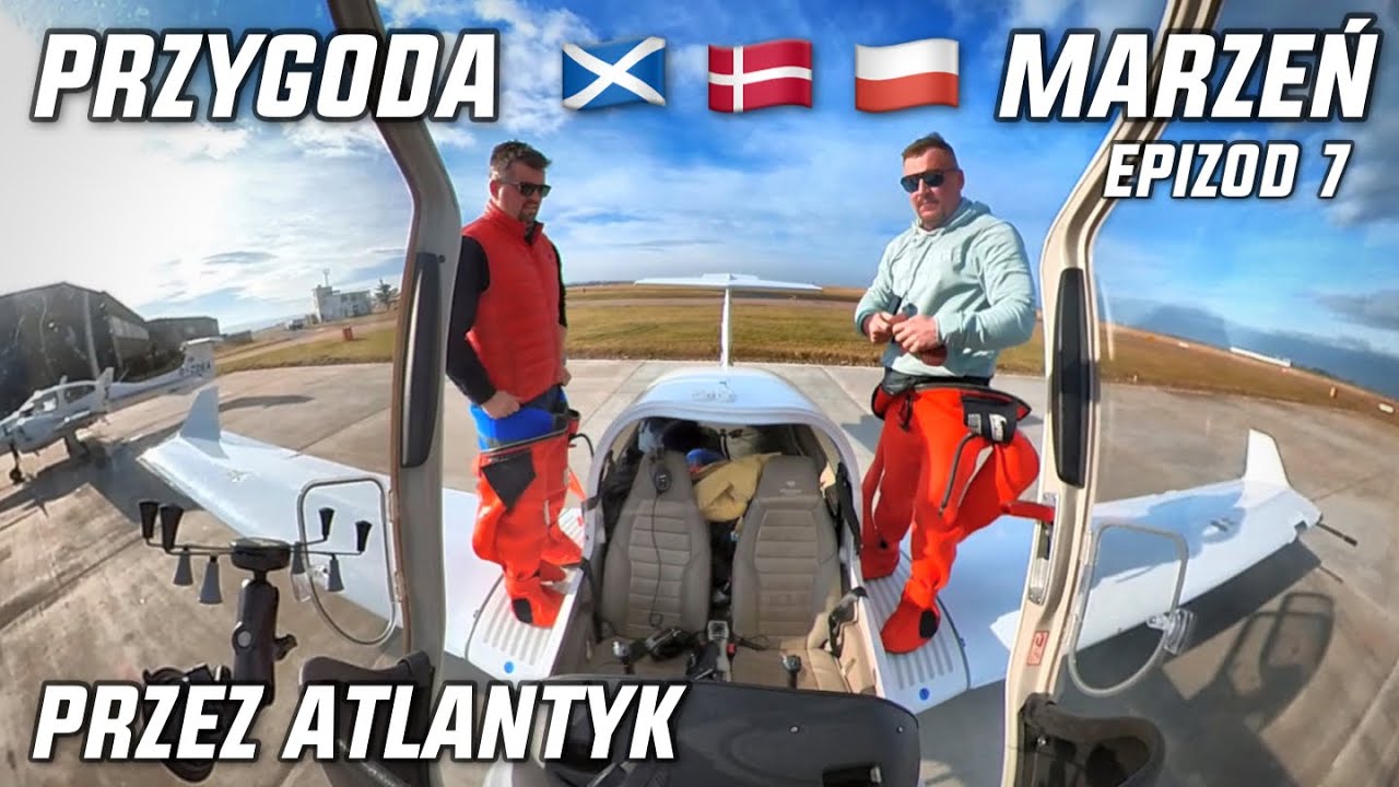 🛫dct homeland Poland 🇵🇱 na DA40 ✈️Przez Atlantyk🌎Oceanic Clearance🗺️E07 Przeprawa Pełna Marzeń