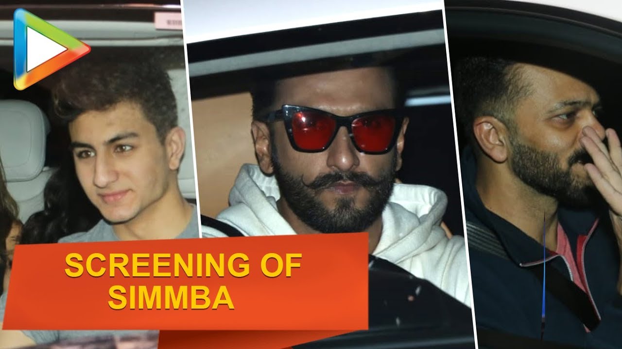 Simmba Special Screening | Sara Ali Khan, Ranveer Singh, Rohit Shetty