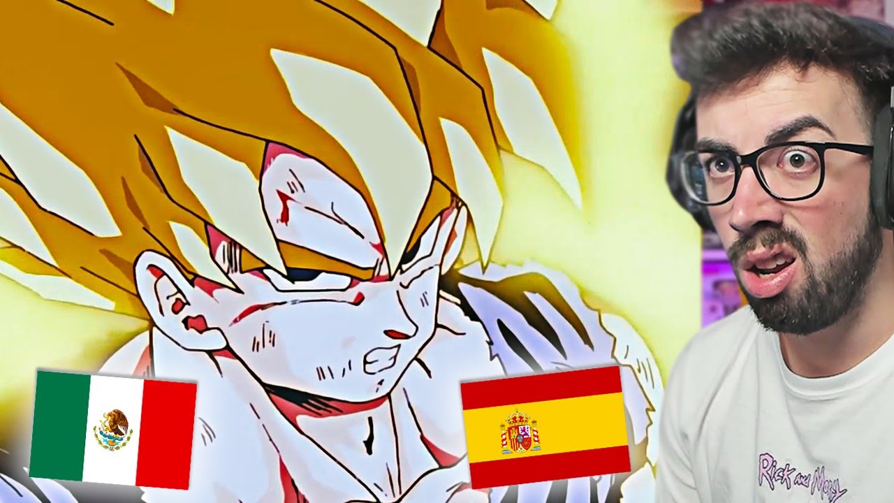 ESPAÑOL REACCIONA A DRAGON BALL LATINO vs ESPAÑOL 🔥 GOKU SE TRANSFORMA EN SSJ POR PRIMERA VEZ