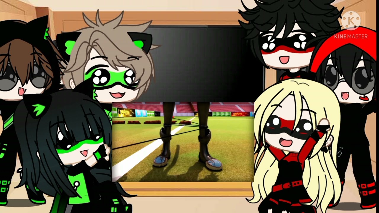 Old miraculous holders react to ladybug and catnoir