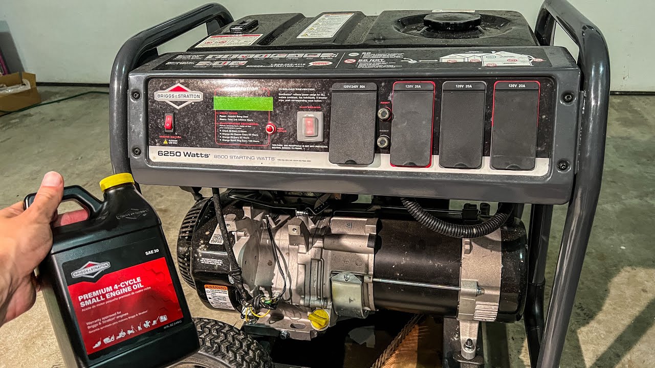 Замена масла в генераторе Briggs and Stratton