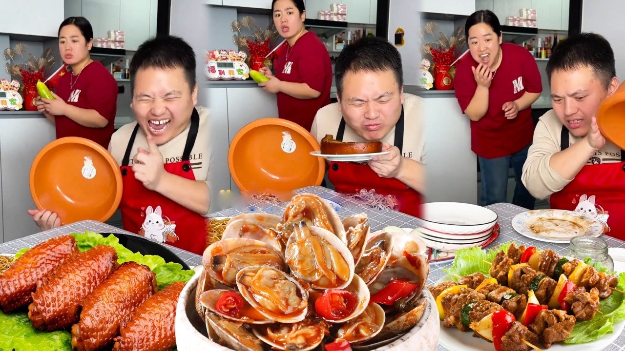 蠢老公私藏美食套路自己媳妇，别得意的太早你的计谋早被发现了，蠢老公怎么也想不到我悄悄把大餐转移后吃光，最后蠢老公看着空盘子人都懵了