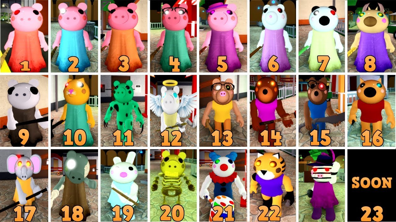 PLAYINS AS ALL PIGGY CHARACTERS ROBLOX - New Update Piggy