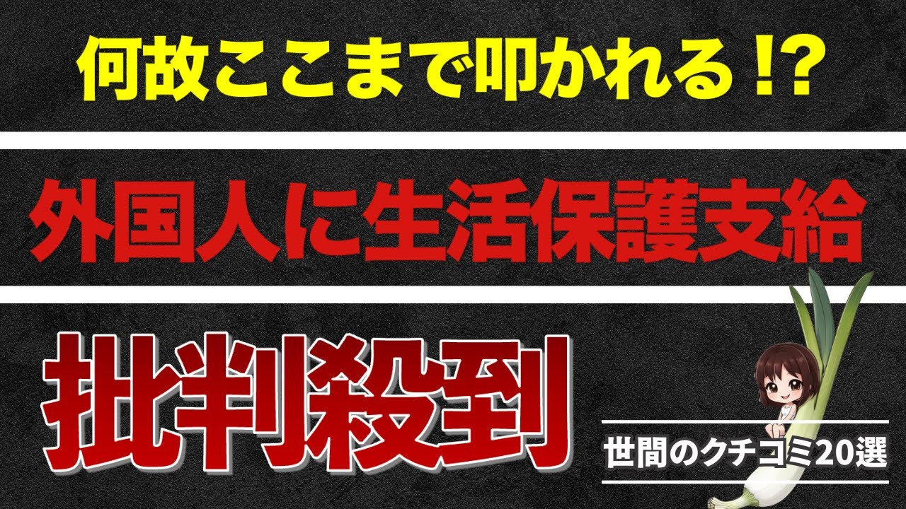 【世間の声】外国人生活保護に&ldquo;厳しすぎる批判&rdquo;が殺到！に関する口コミ20選