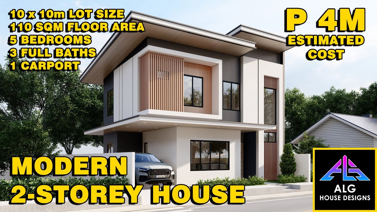 Inside a ₱4M Modern 2-Storey with 5 Bedrooms on a 10x10m Lot (2026) | ALG Designs