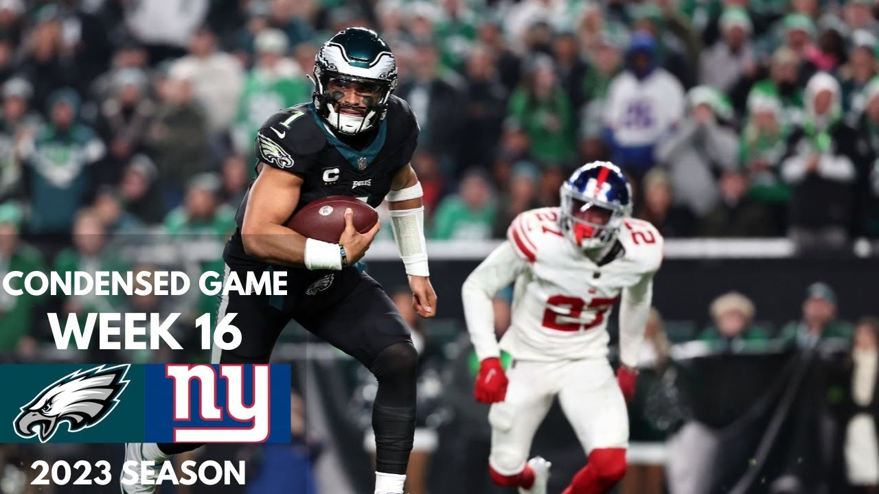 Eagles vs Giants 2023 Week 16 Condensed Game | NFL Highlights