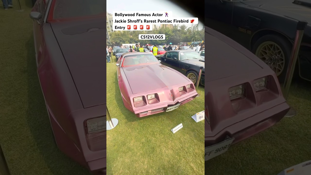 Редчайший Pontiac Firebird знаменитого болливудского актера Джеки Шроффа на автошоу в Мумбаи #Кор...