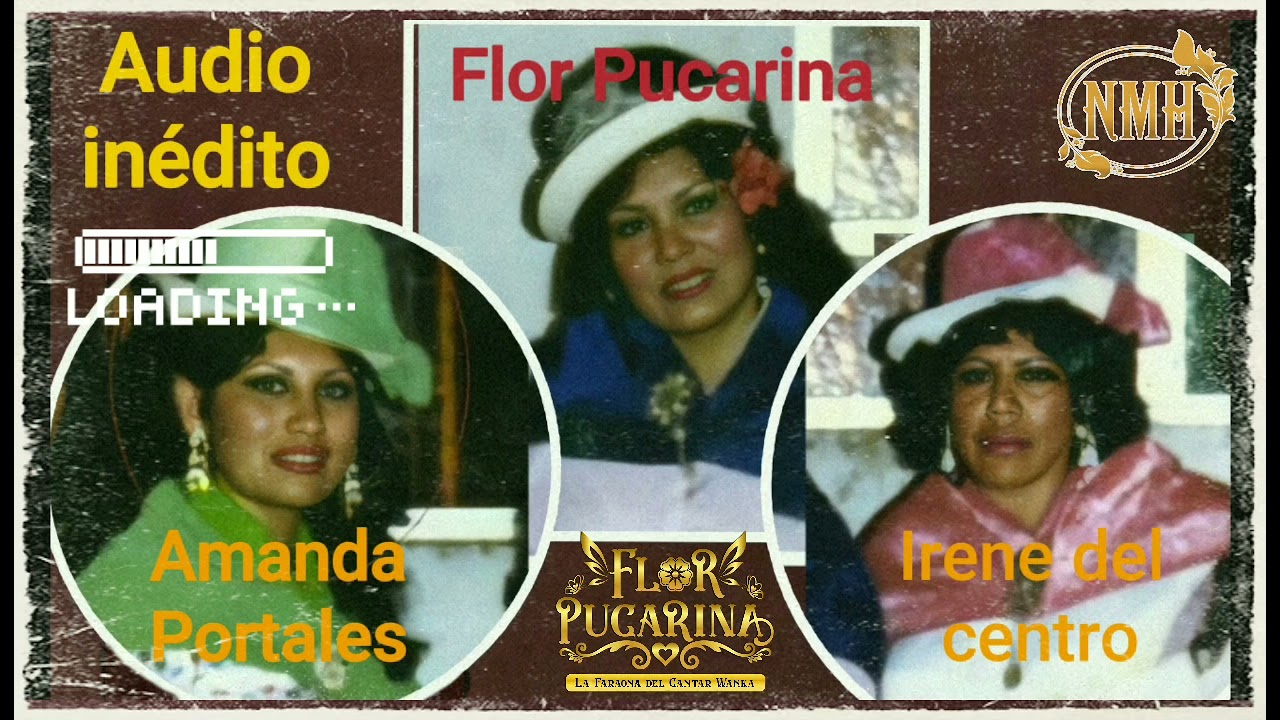 Amanda portales en sus inicios como artista  e Irene del centro en el programa de Flor Pucarina