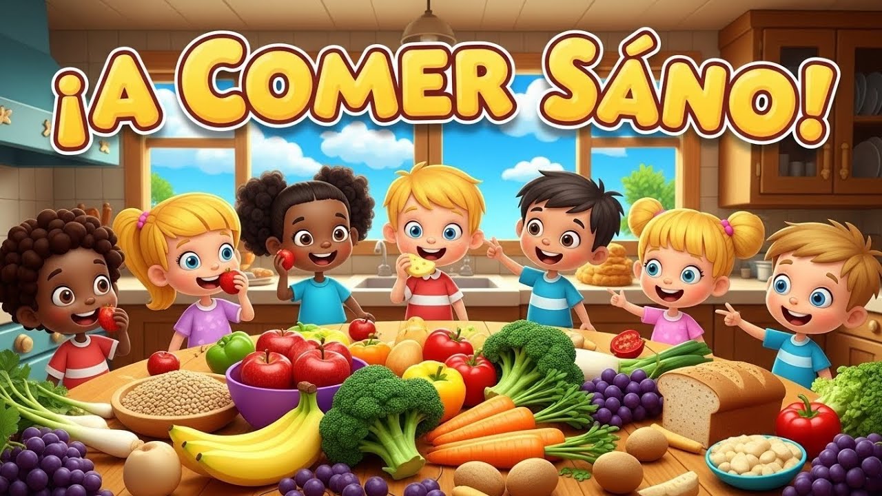 Aprendemos a Comer Sano y Divertido | Canción Infantil para Niños Fuertes y Felices