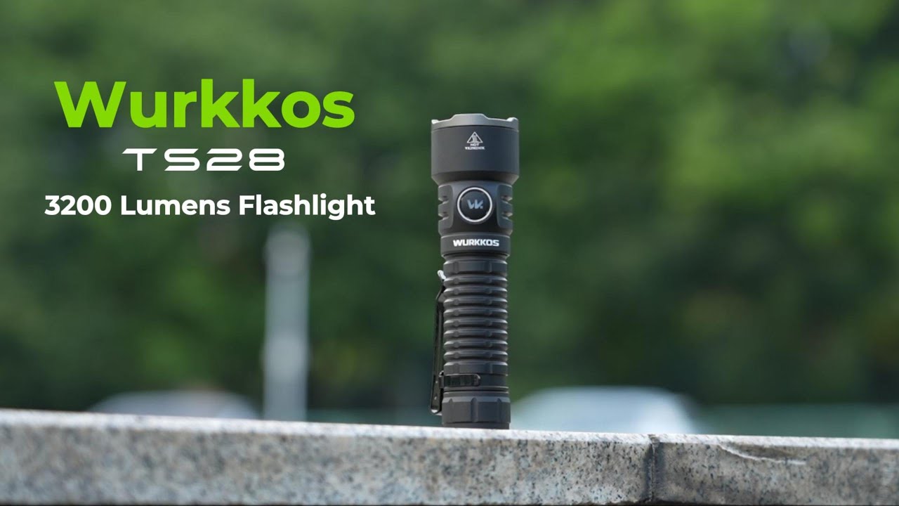 WURKKOS TS28 live right now! 3,200 Lumens & 506m Beam throw flashlight in pocket size.#wurkkos