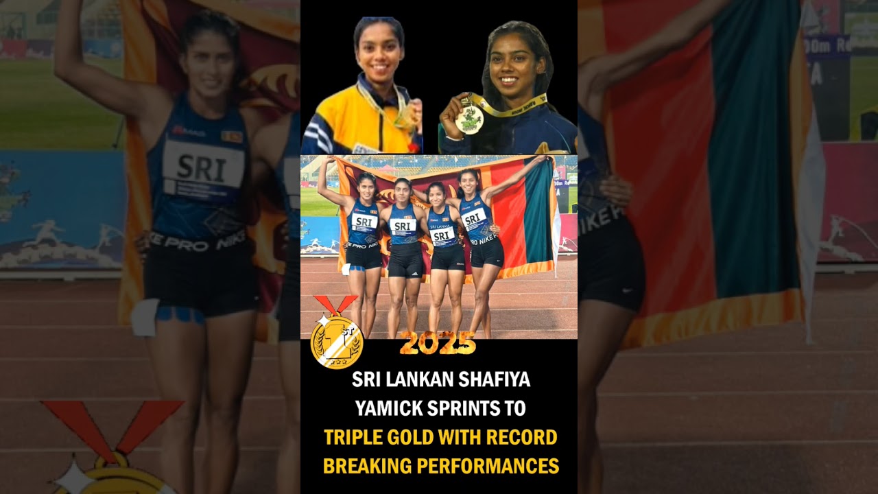 Fathima Shafiya Yamick reigns supreme at the South Asian Athletics Championship 2025 