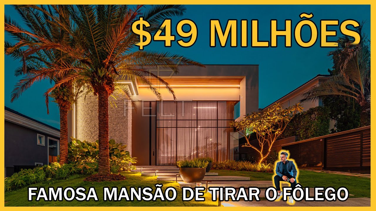 MANSÃO DE R$49.000.000,00 NO TAMBORÉ EM ALPHAVILLE - SP - ROOFTOP, ELEVADOR, MOBILIADA E DECORADA