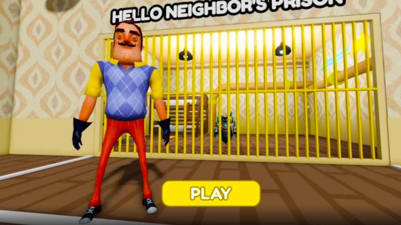 Hello Neighbor Prison Run in Roblox | Roblox Prison Escape