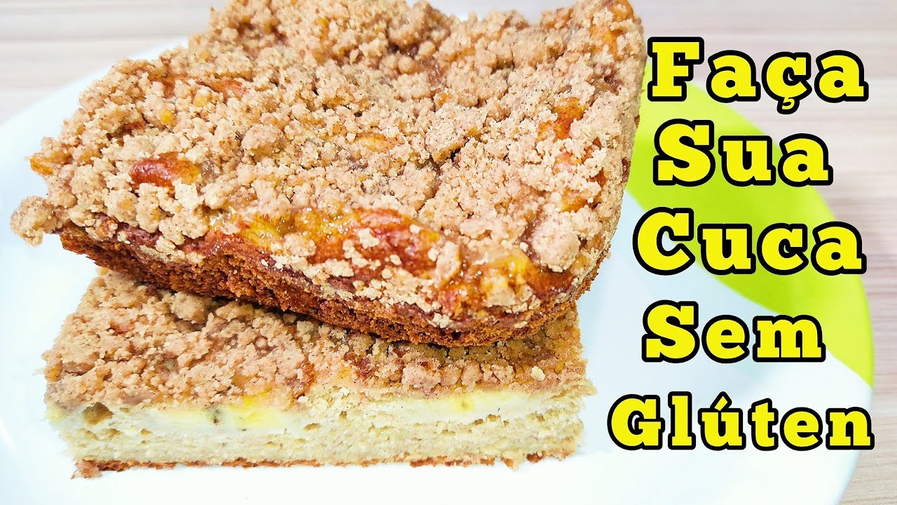 RECEITA DE CUCA DE BANANA SEM GLÚTEN, SEM LACTOSE ,PARA COMER NO FINAL DE SEMANA
