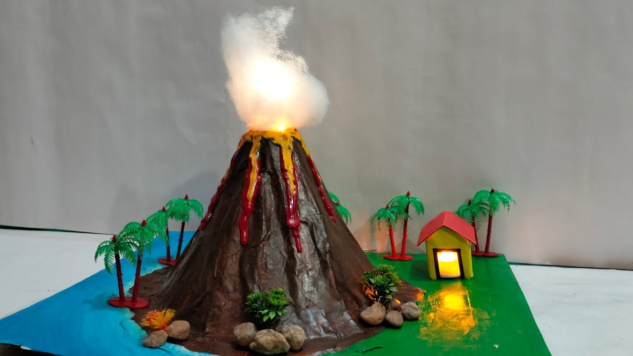 Volcano Model School Project/Volcano Working Model/Volcanic Eruption/Science Project