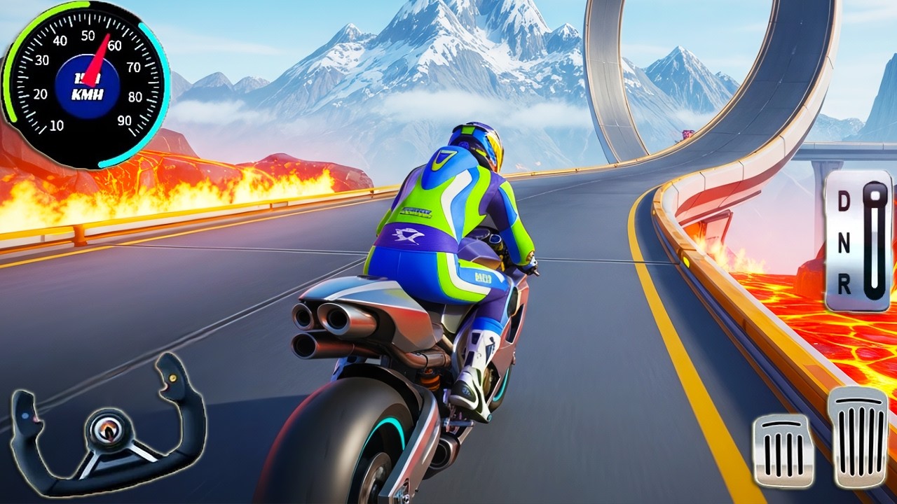 Juegos de Motos - Mega Ramp Bike Stunt Racing Simulator - Extreme Motocross Dirt Bike Stunt Racer